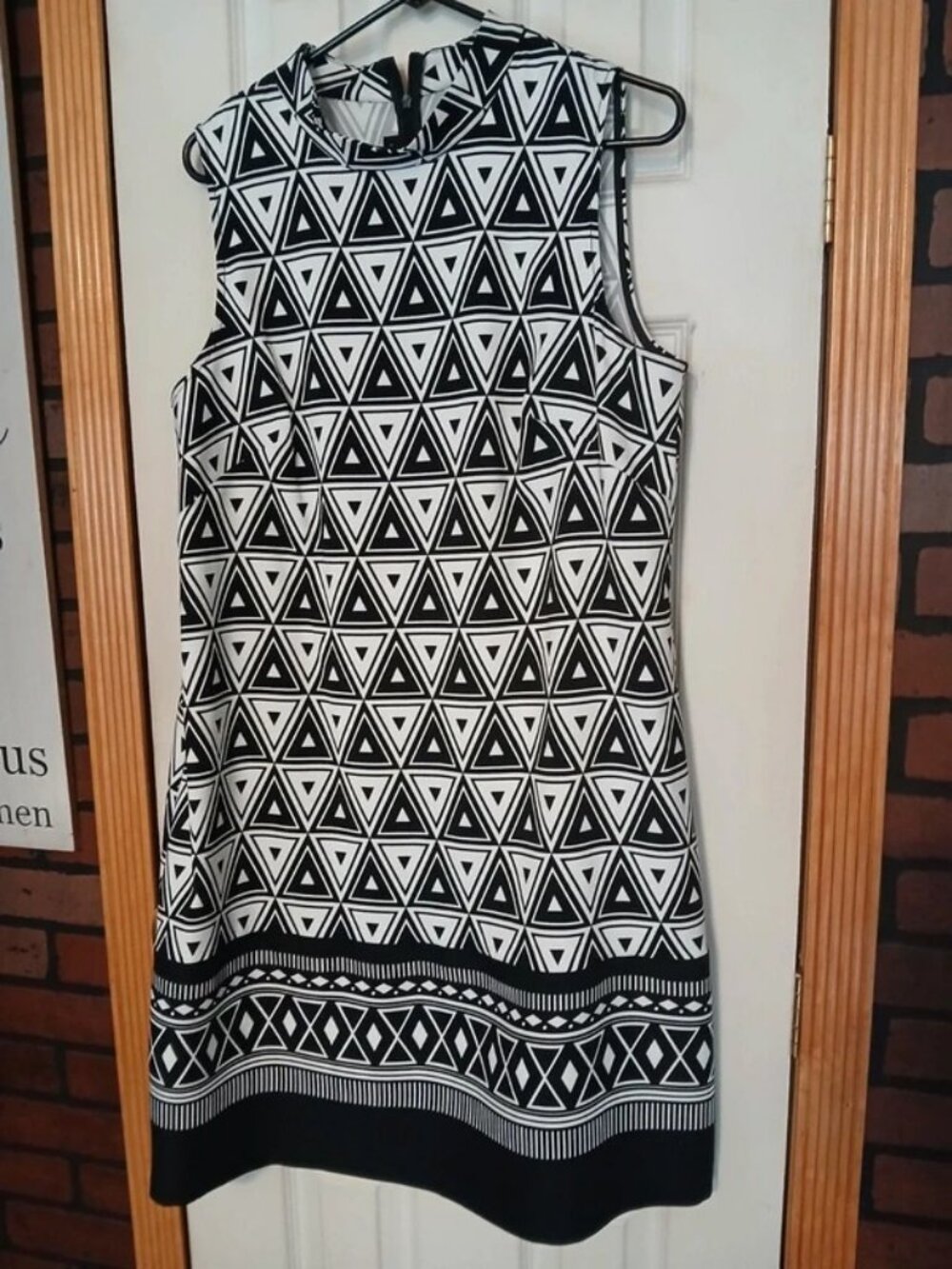 AGB Geometric Print Dress - Size 18 NWOT